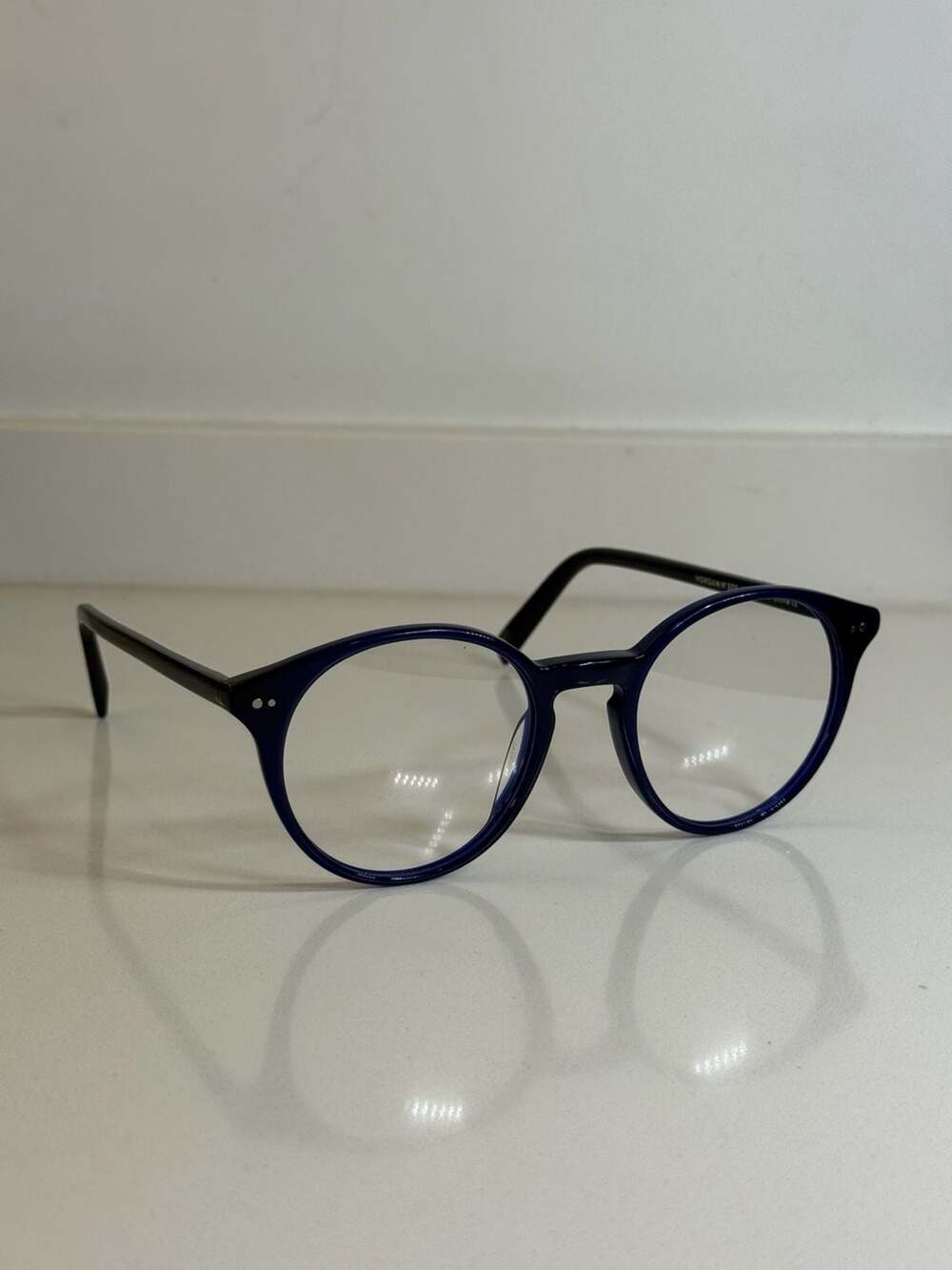 Warby Parker Morgan M Round Glasses in Blue